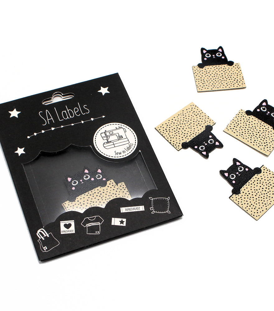 Peekaboo Kitty ✿ Quilt Labels