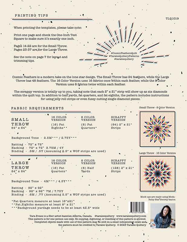 Cosmic Feathers ✿ Quilt Pattern