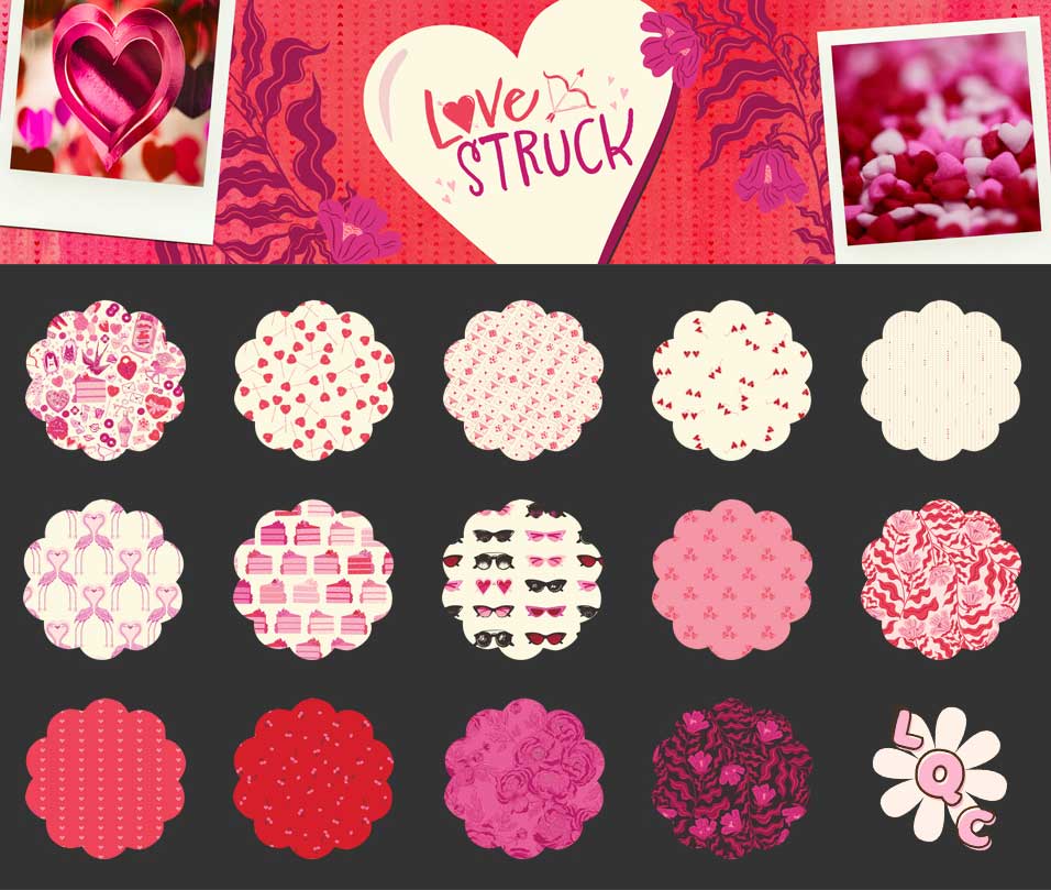 Love Struck ✿ Fat Quarter Bundle