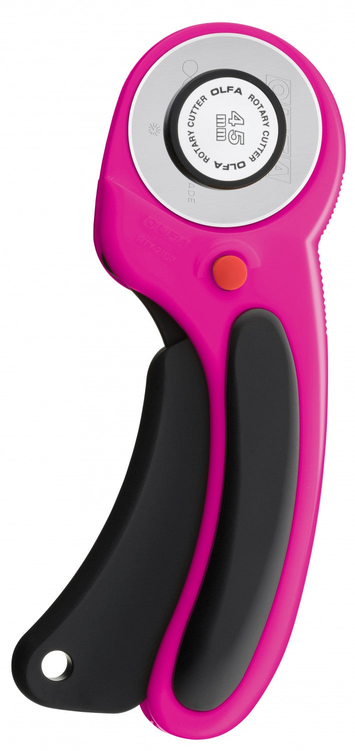 Olfa Ergonomic ✿ 45 mm Rotary Cutter ✿ Magenta