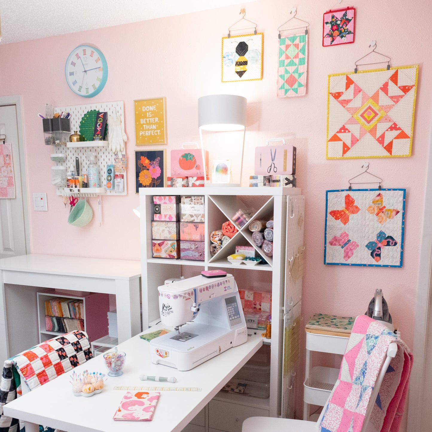 Mini Quilt Hanger + Clips Set