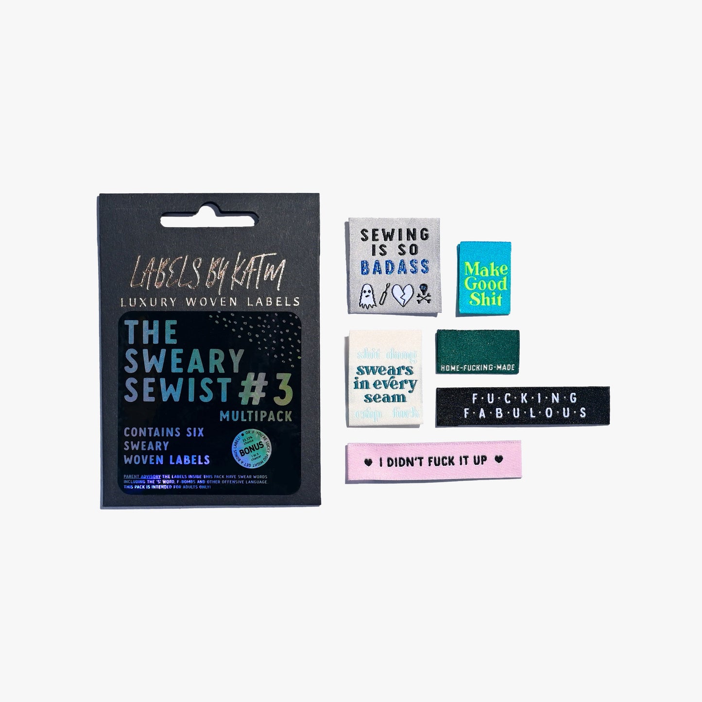 The Sweary Sewist 3.0 ✿ Quilt Labels