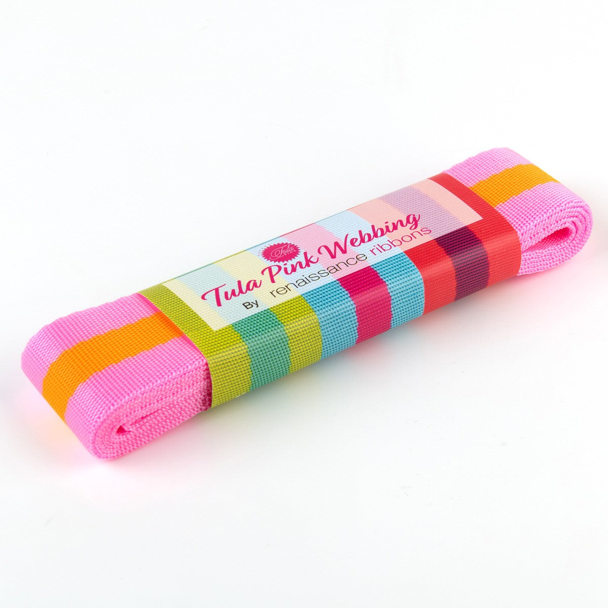 Tula Pink ✿ Webbing ✿ Pink & Orange