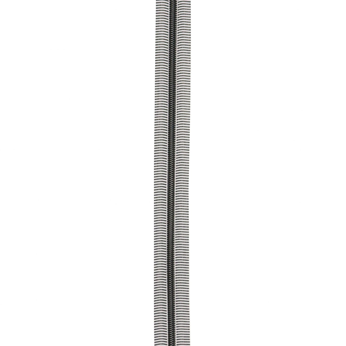 Zipper by the Yard #5 ✿ Black & White ✿ Gunmetal