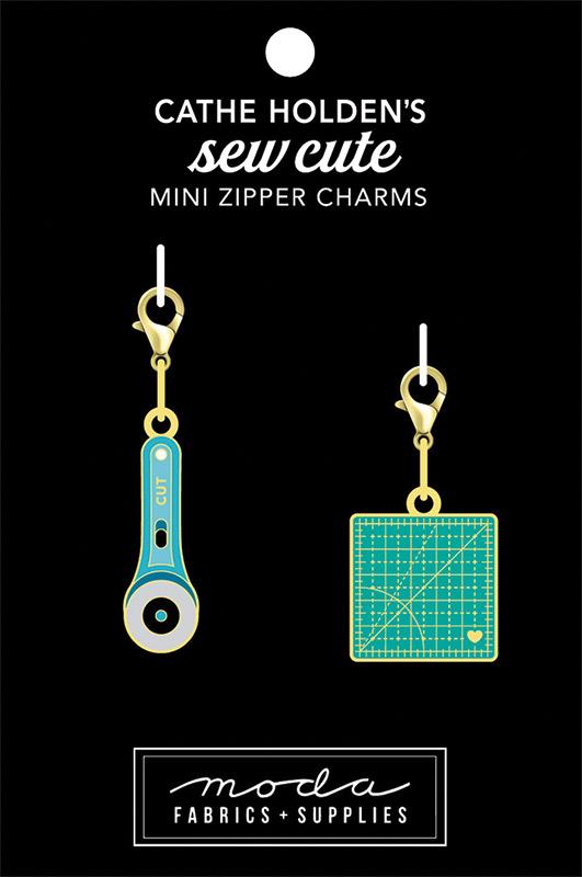 Rotary Cutter & Mat Zipper Pulls ✿ Cathe Holden
