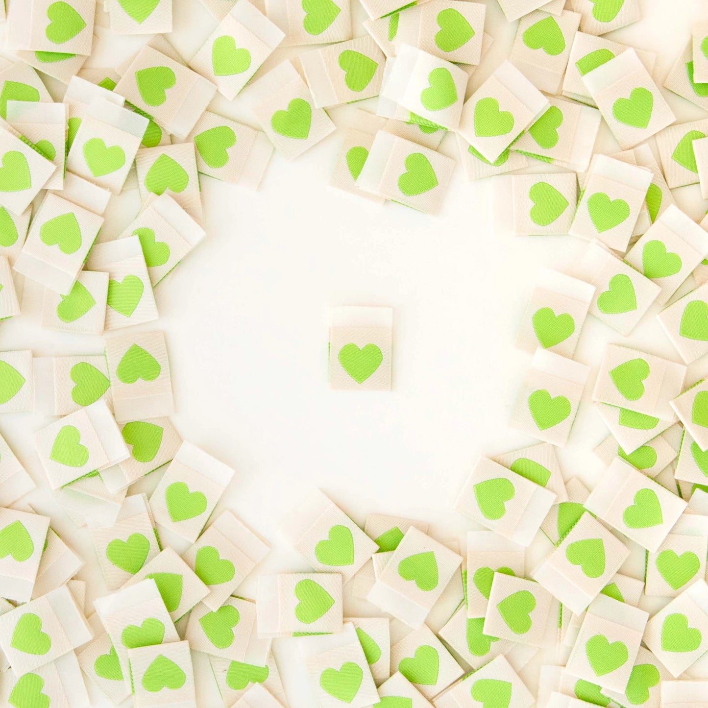 Green Heart ✿ Quilt Labels