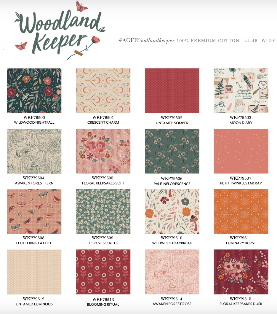 Woodland Keeper ✿ Fat Quarter Bundle ✿ Maureen Cracknell