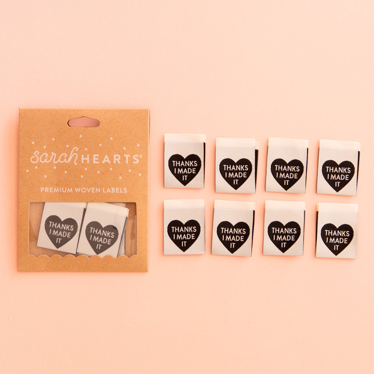 Thanks I Made It Heart ✿ Quilt Labels