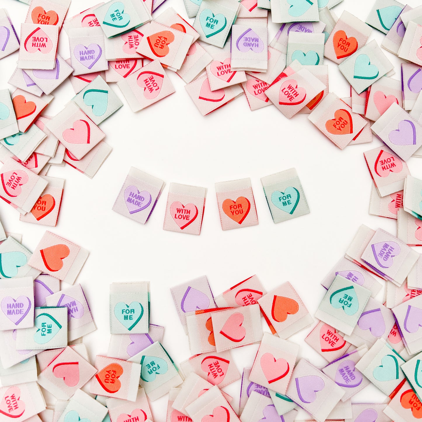 Message Hearts ✿ Quilt Labels