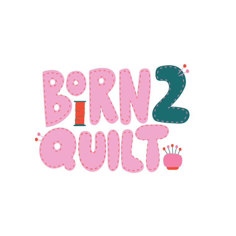 LQC Exclusive Sticker - Born 2 Quilt