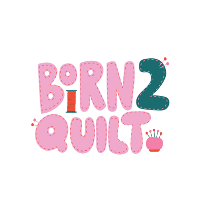 LQC Exclusive Sticker - Born 2 Quilt