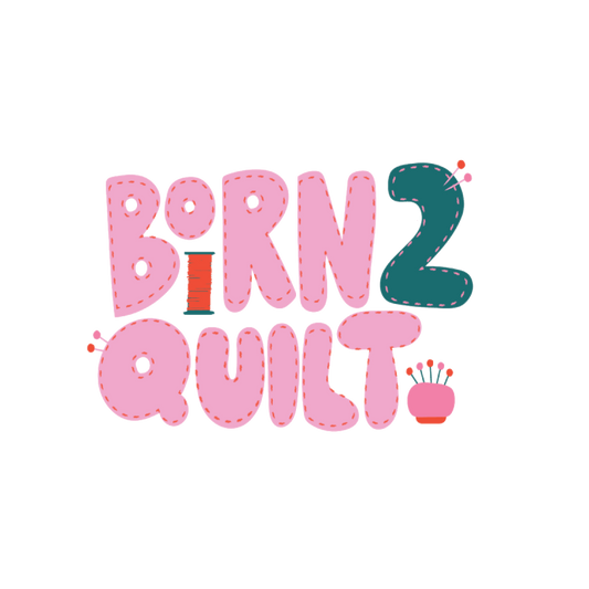 LQC Exclusive Sticker - Born 2 Quilt