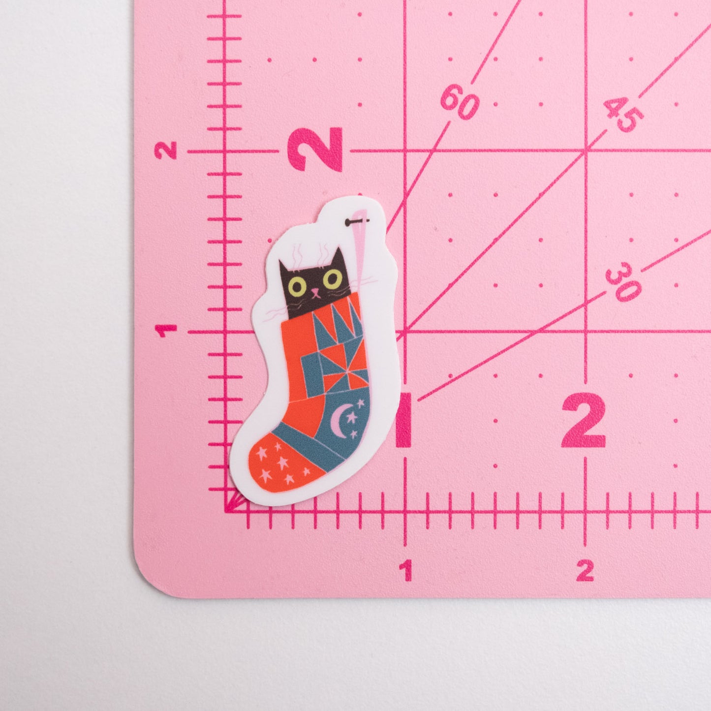 Quilted Stocking Cat ✿ Sticker ✿ LQC Exclusive