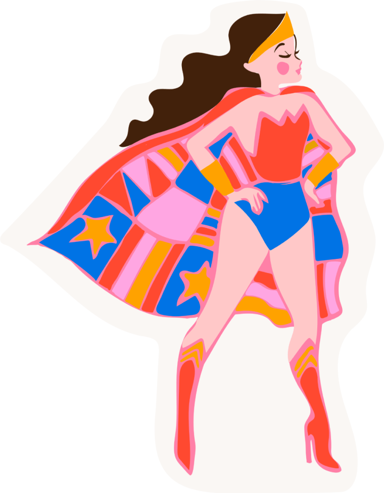 LQC Exclusive Sticker - Quilty Wonder Woman