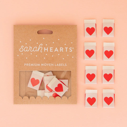 Red Heart ✿ Quilt Labels