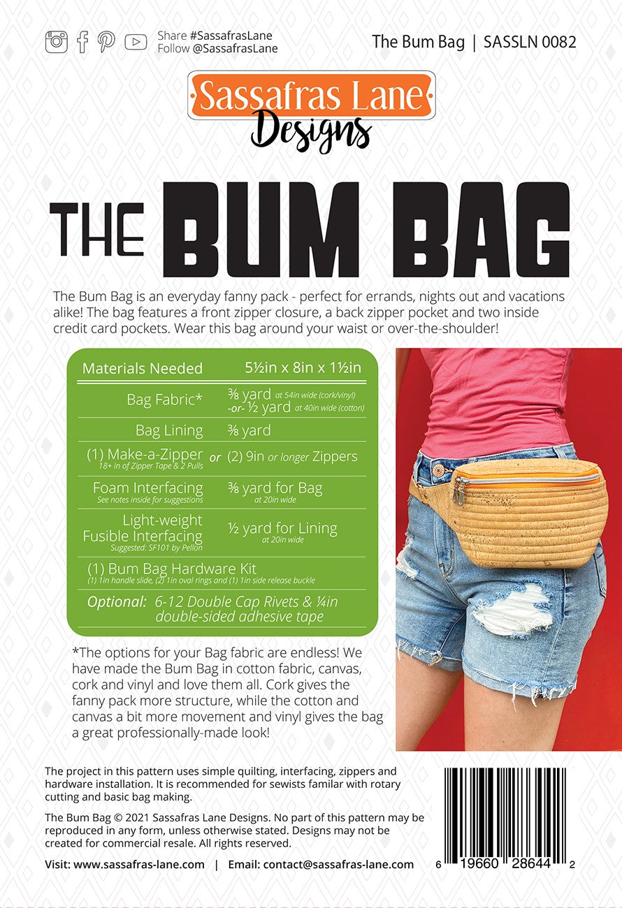 Bum Bag ✿ Pattern + Hardware