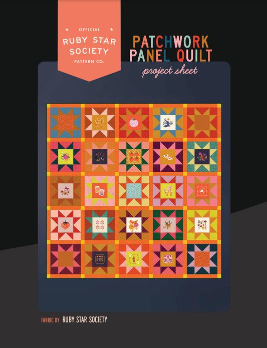 FREE ✿ Ruby Star Society ✿ Patchwork Panel Quilt Pattern