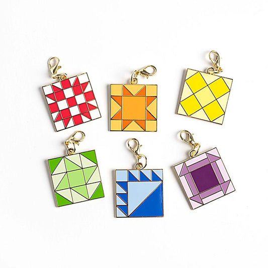 Quilt Block Zipper Pulls ✿ Moda