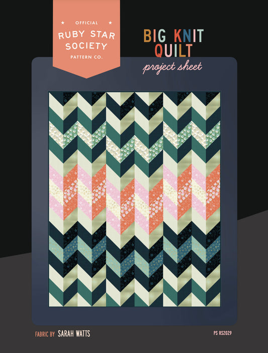 FREE ✿ Ruby Star Society ✿ Big Knit Quilt Pattern