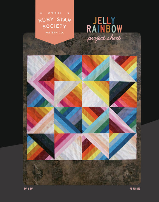 FREE ✿ Ruby Star Society ✿ Rainbow Jelly Quilt Pattern