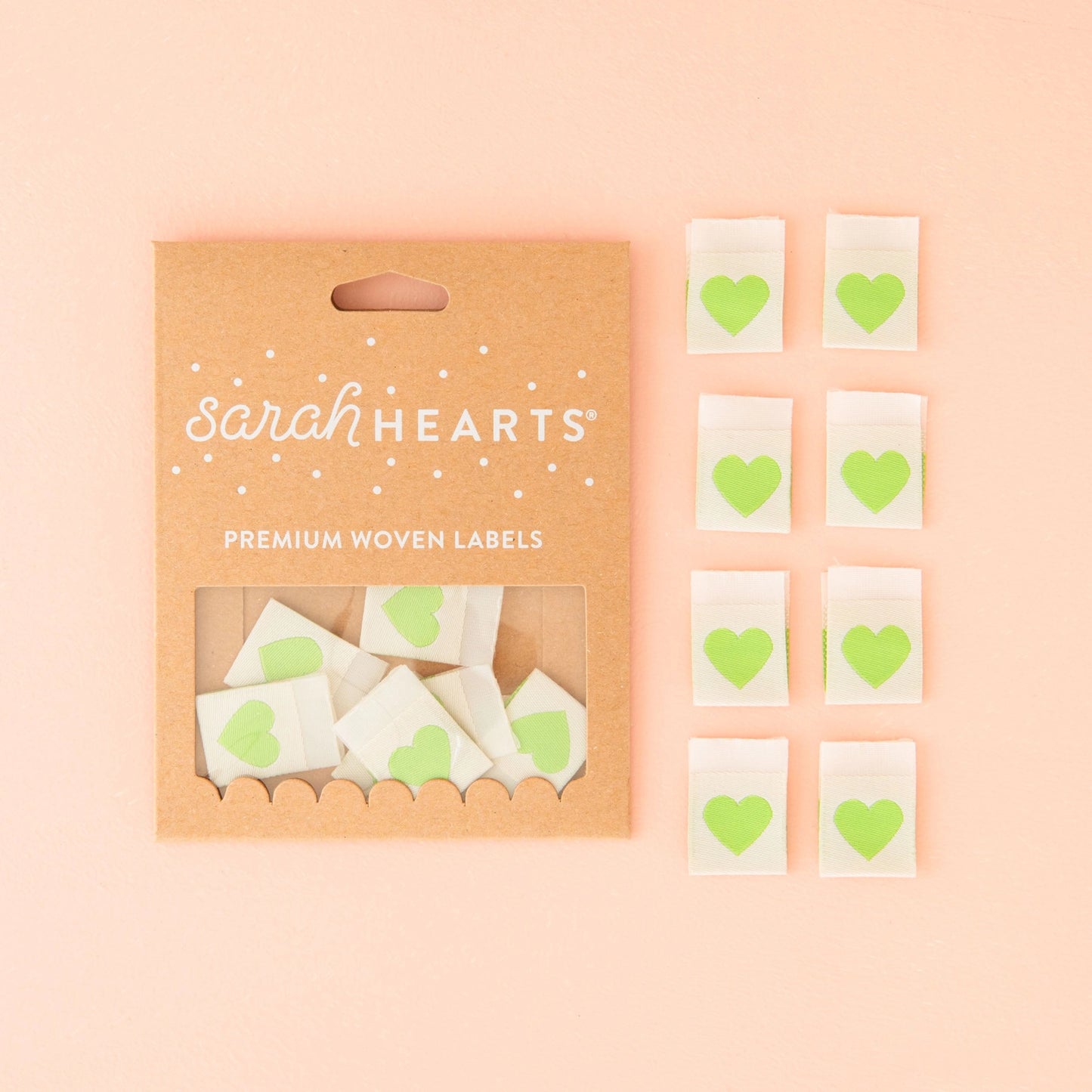 Green Heart ✿ Quilt Labels