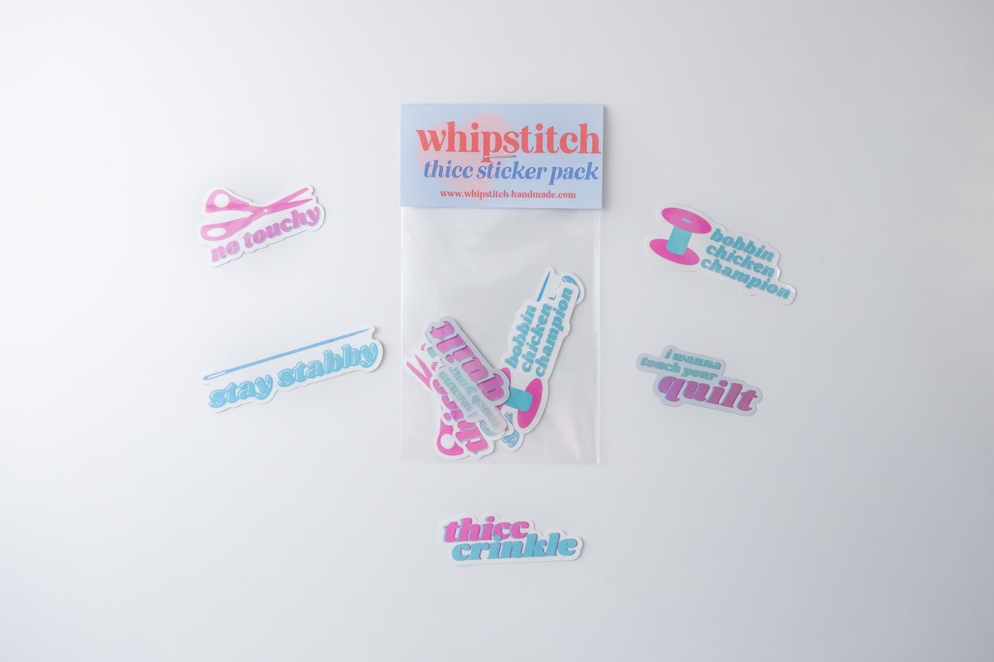 Thicc ✿ Sticker Pack ✿ Whipstitch Handmade