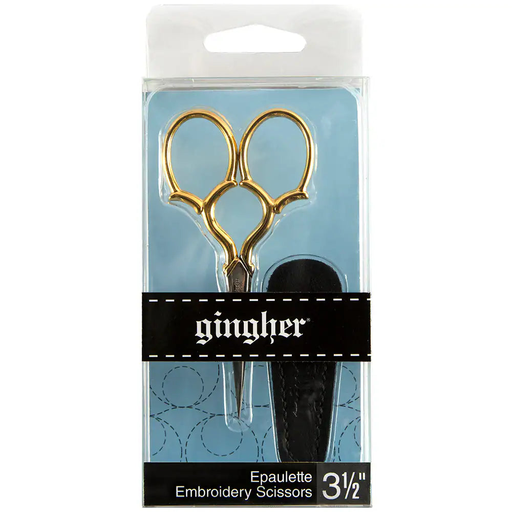 Gingher ✿ Epaulette Embroidery Scissors ✿ Gold