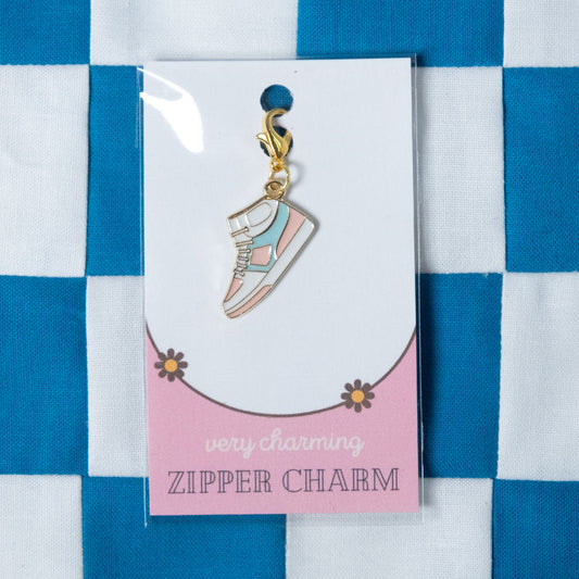 Very Charming Zipper Charm ✿ Sneakers ✿ Pink and Aqua
