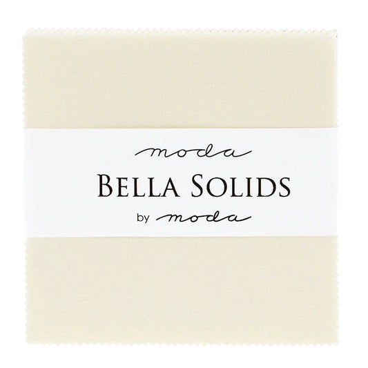 Bella Solids ✿ Snow (11) ✿ Charm Pack