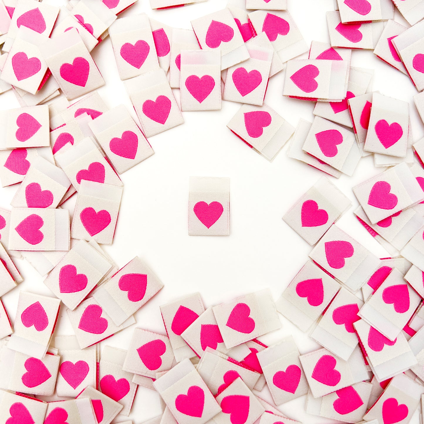Pink Heart ✿ Quilt Labels