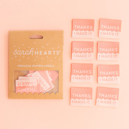 Thanks I Made It - Pink ✿ Quilt Labels
