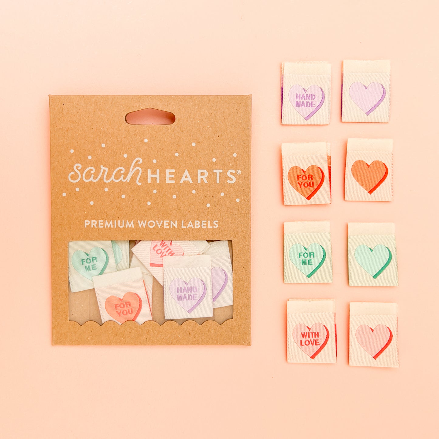 Message Hearts ✿ Quilt Labels